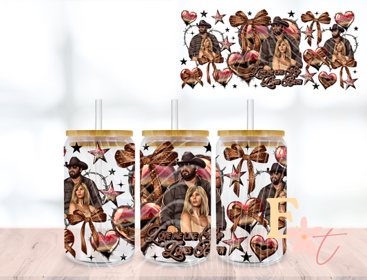 Fierce Girl 20oz Tumbler Sublimation Wrap UV DTF wrap for 16oz Libbey glass