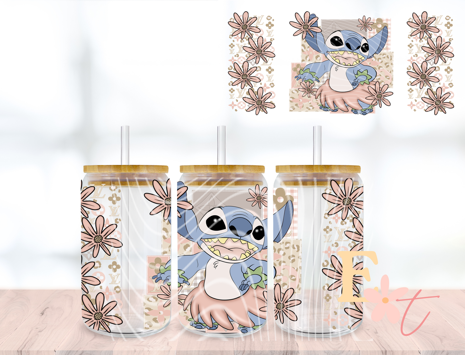 Country 20oz Tumbler Sublimation Wrap UV DTF wrap for 16oz Libbey glass