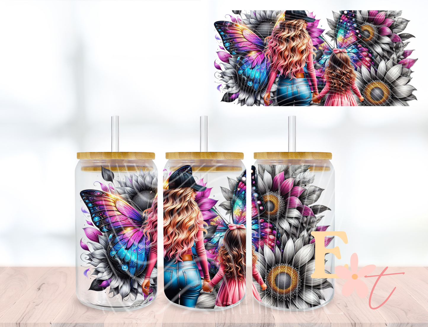 Be Strong 20oz Tumbler Sublimation Wrap UV DTF wrap for 16oz Libbey glass