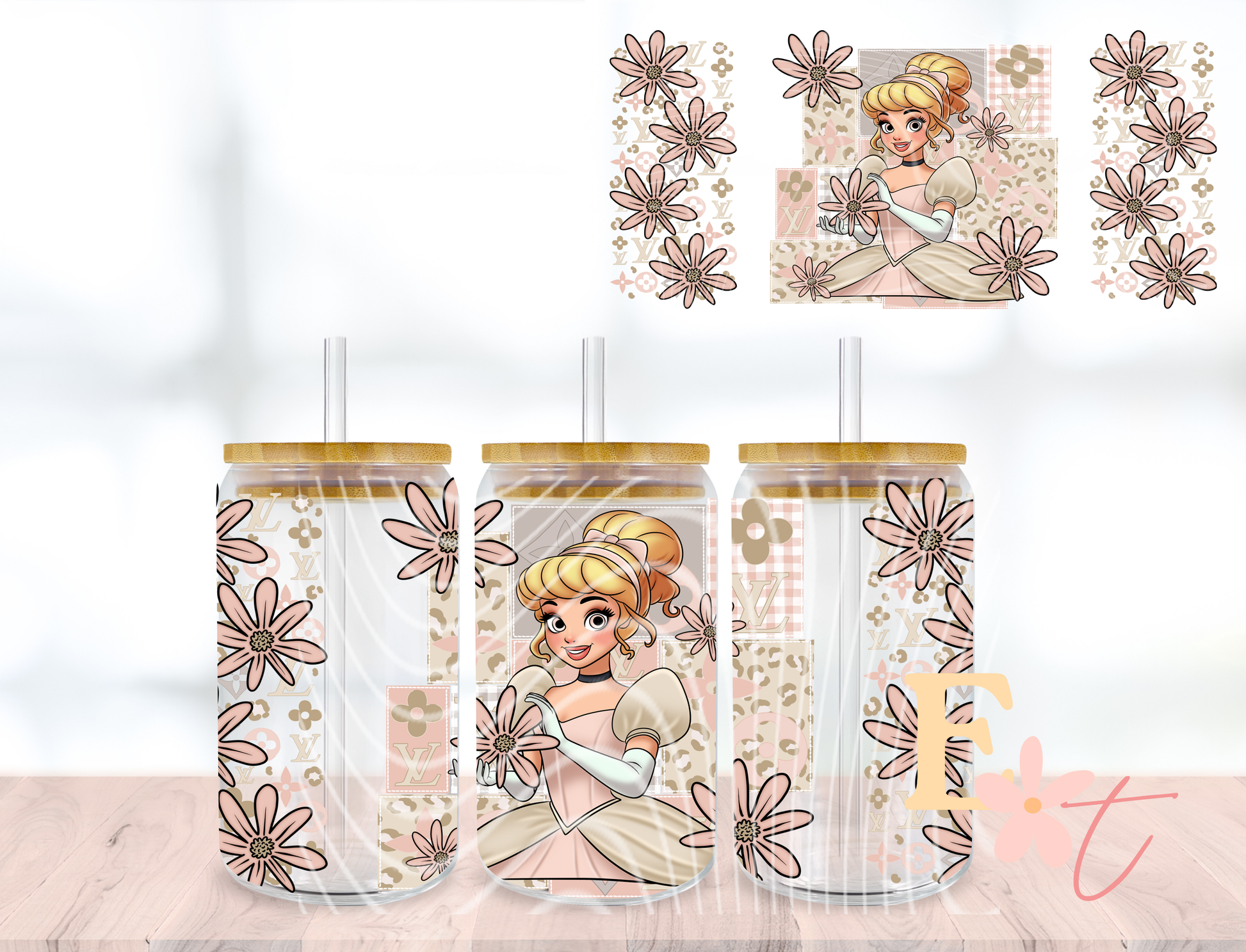 Hustle 20oz Tumbler Sublimation Wrap UV DTF wrap for 16oz Libbey glass