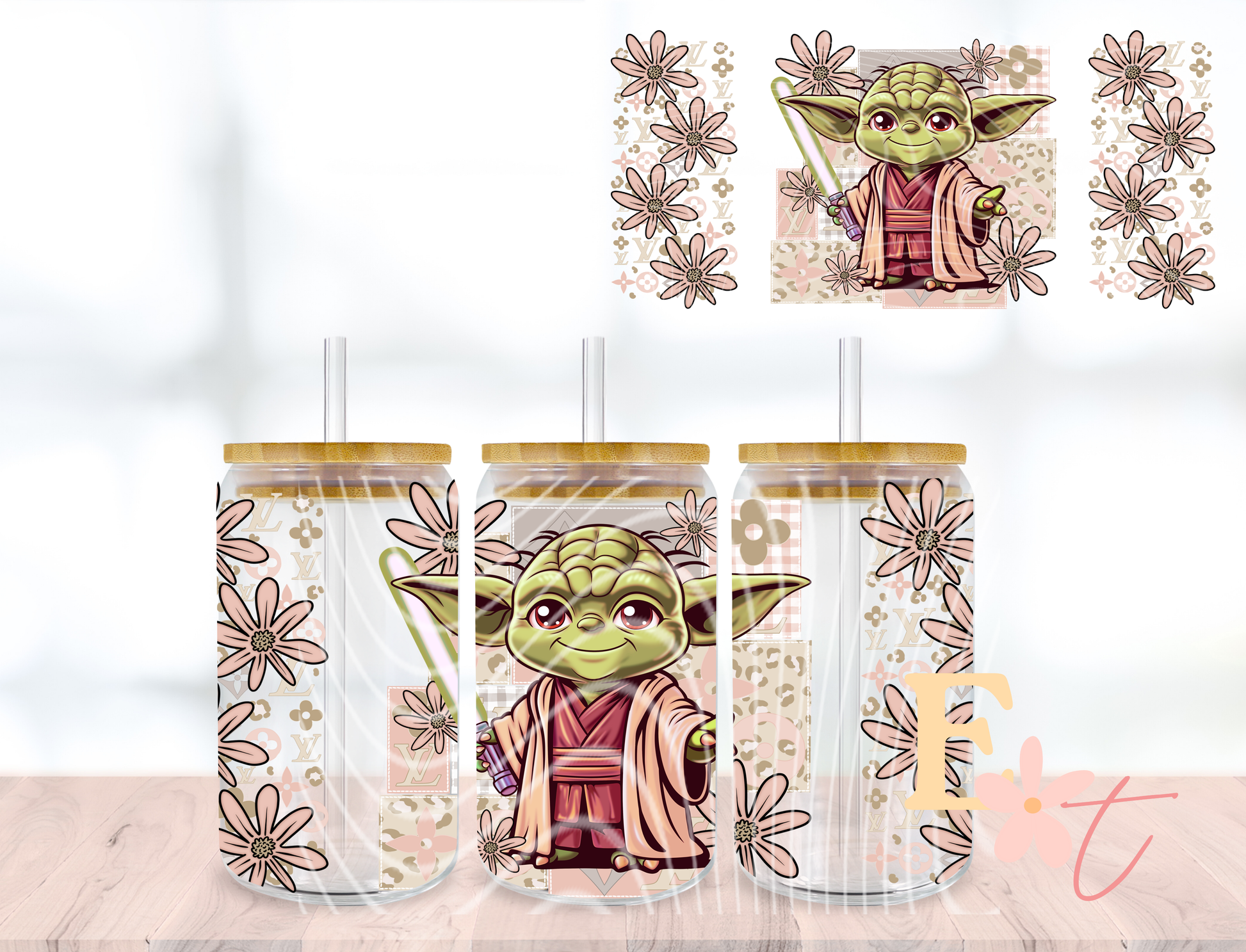 Original 20oz Tumbler Sublimation Wrap UV DTF wrap for 16oz Libbey glass