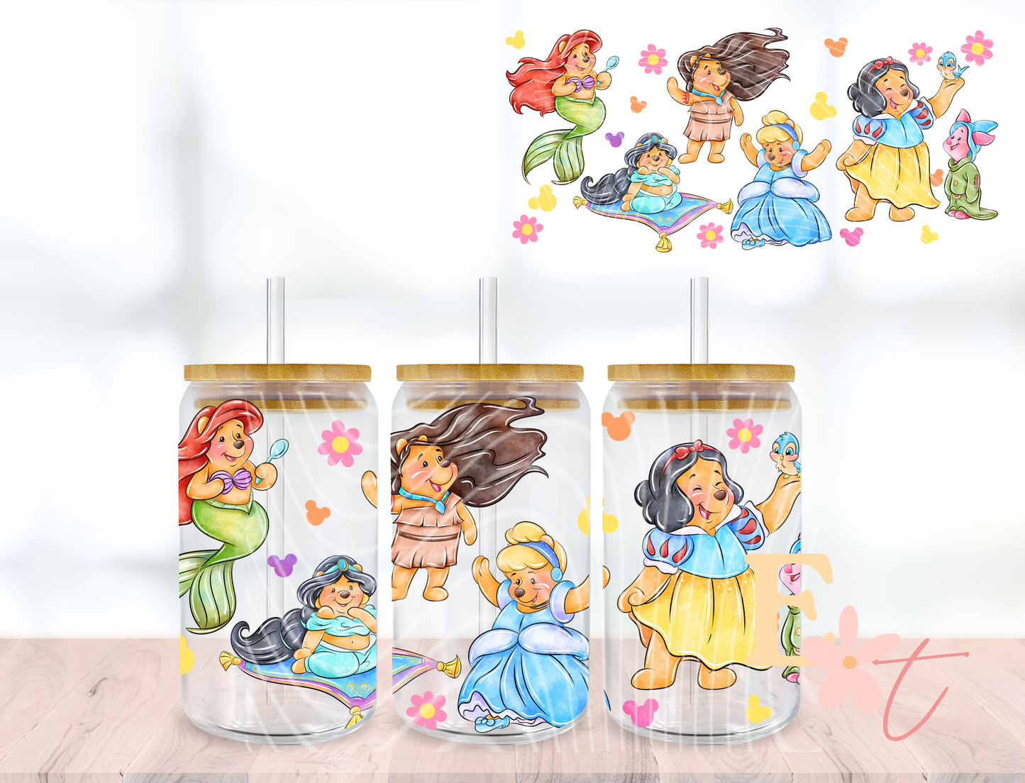 HP 2 20oz Tumbler Sublimation Wrap UV DTF wrap for 16oz Libbey glass