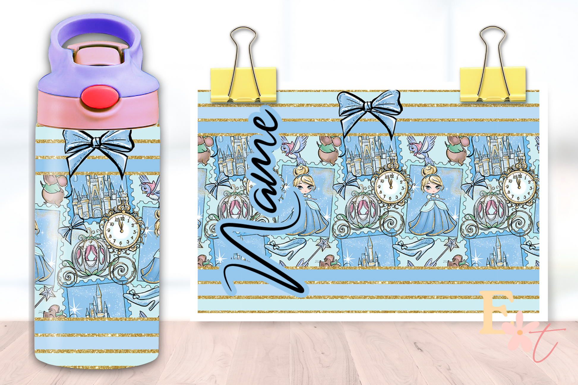 Sea Friends UV DTF wrap for 16oz Libbey glass