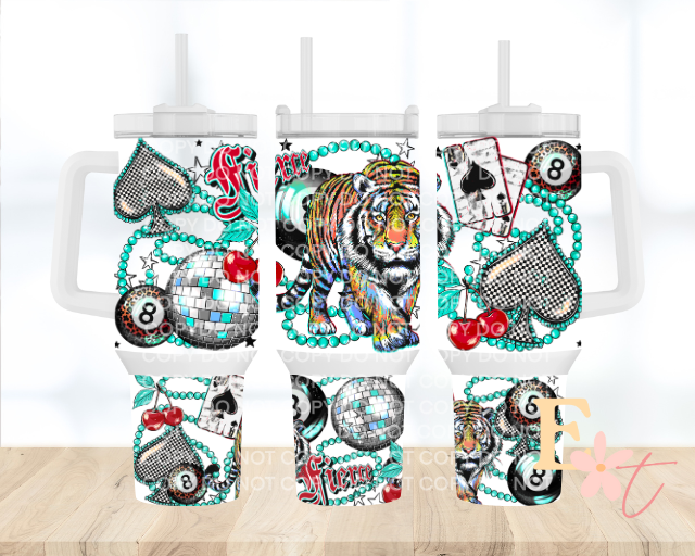 Lucky 40oz Tumbler Sublimation Wrap