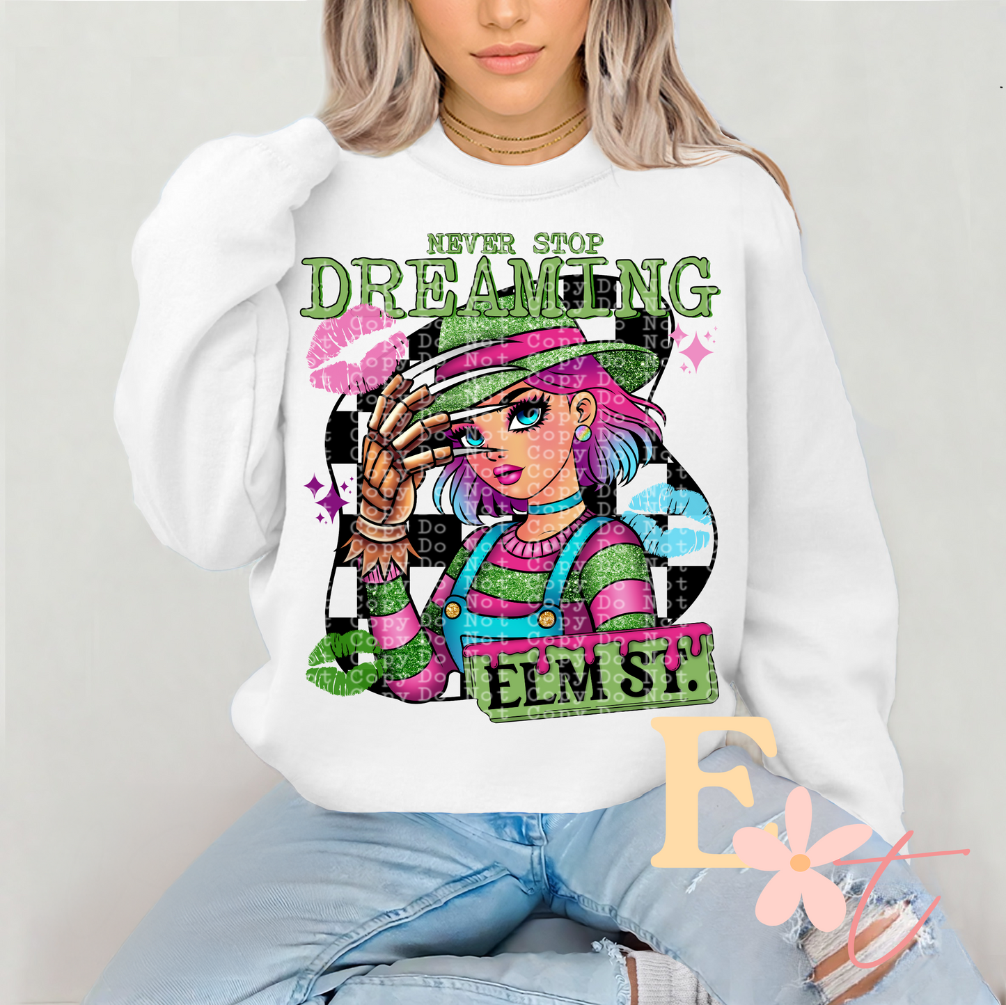 Never Stop Dreaming Ready to Press DTF Transfer