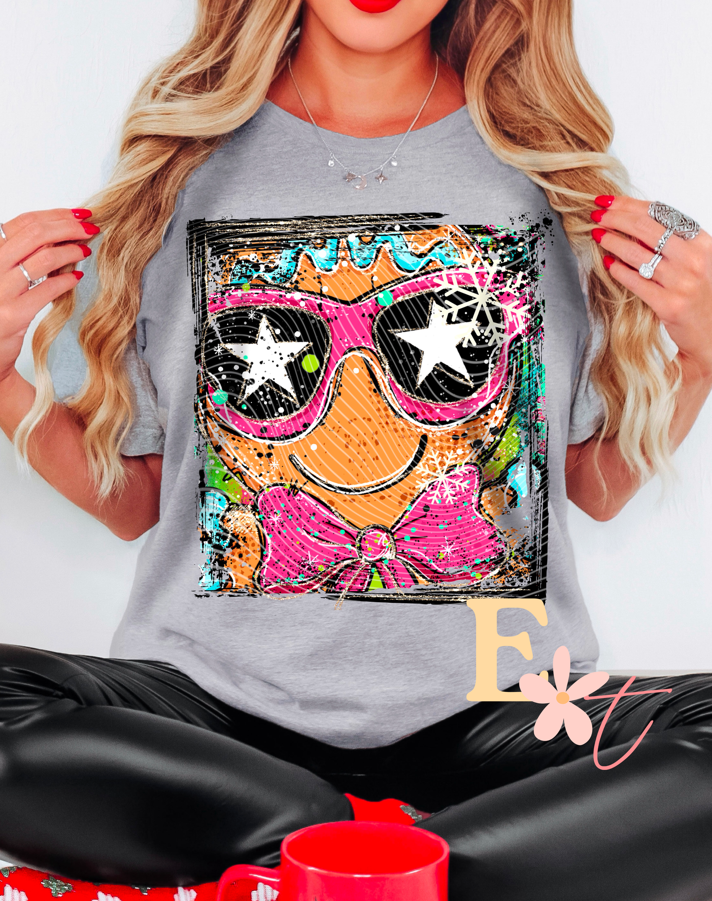 Gingerbread Selfie Ready to Press DTF Transfer