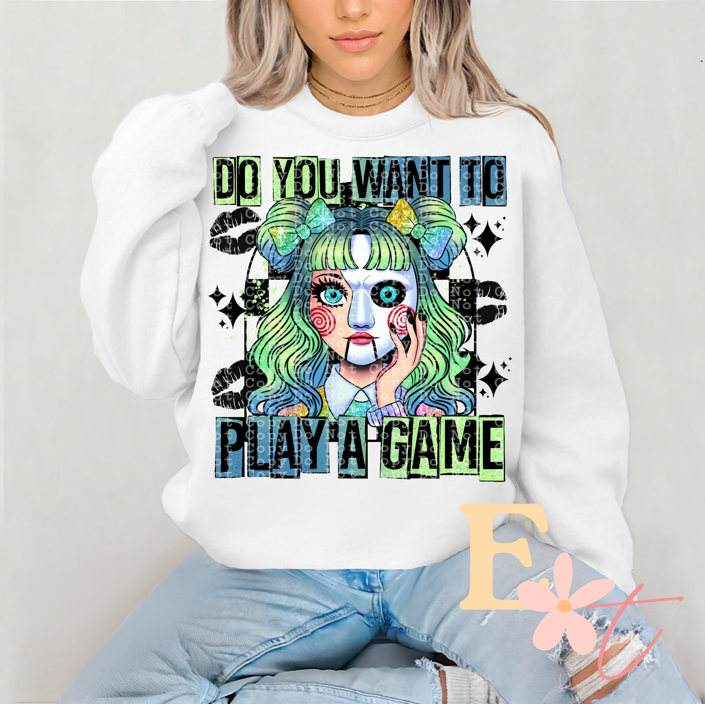 Play A Game Ready to Press DTF Transfer