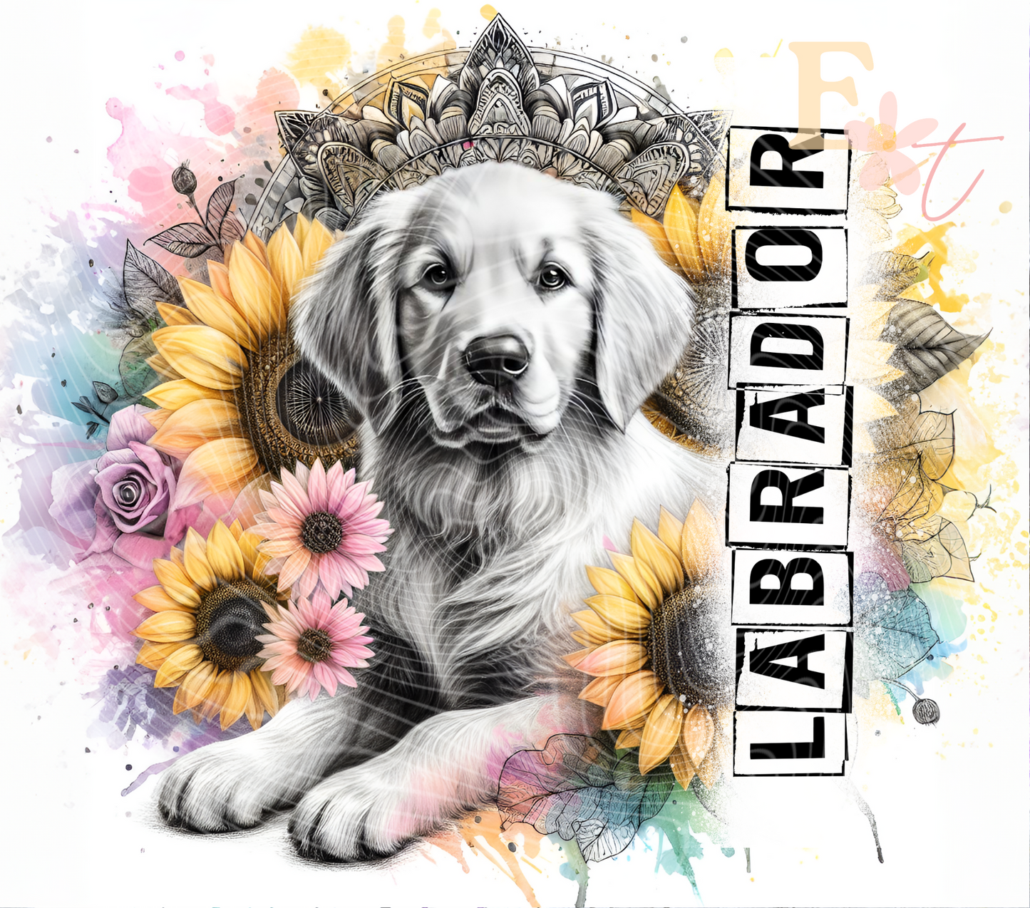 Labrador 20oz Tumbler Sublimation Wrap