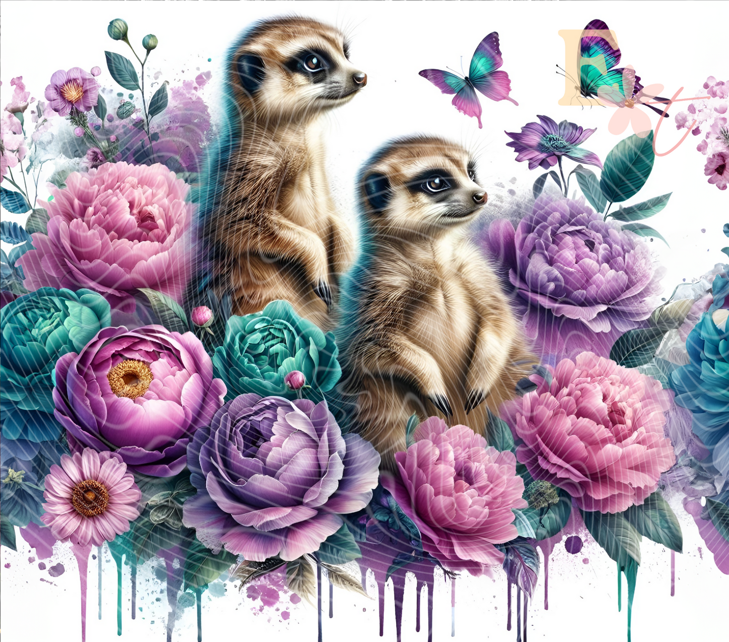 Meerkat 20oz Tumbler Sublimation Wrap