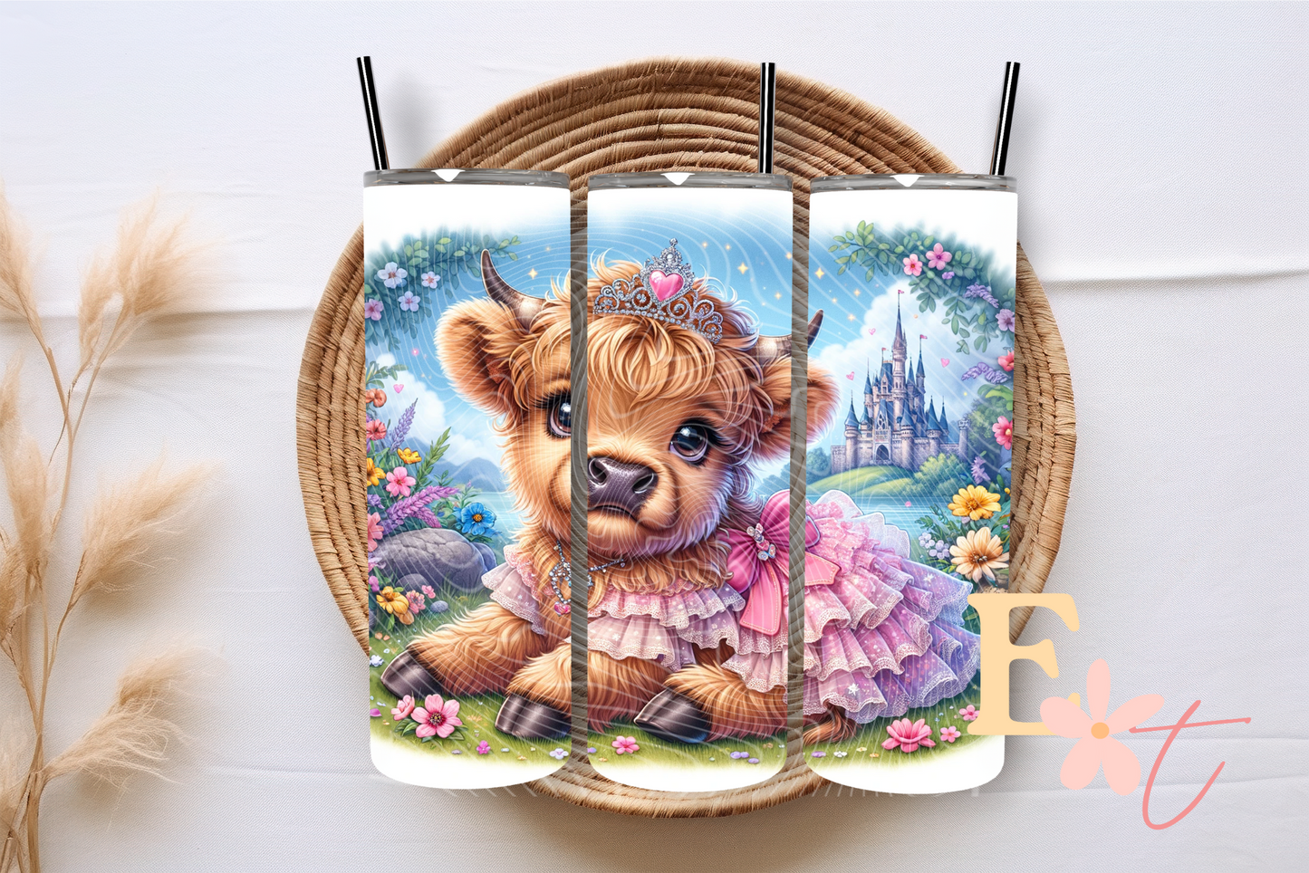 Princess Highland 20oz Tumbler Sublimation Wrap