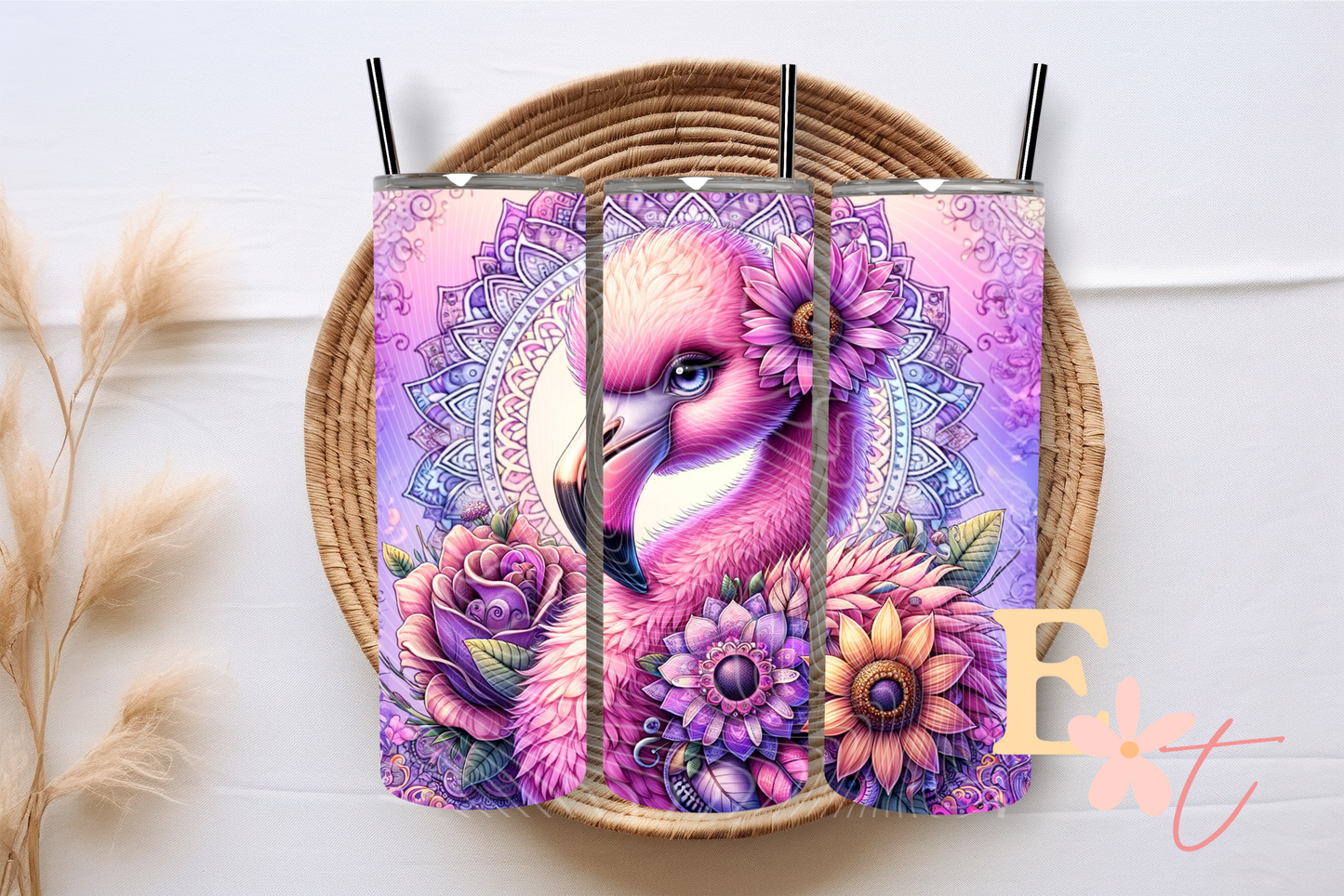 Flamingo 20oz Tumbler Sublimation Wrap