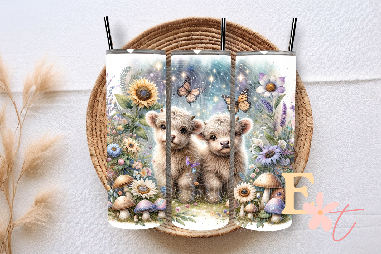 Baby Cows 20oz Tumbler Sublimation Wrap