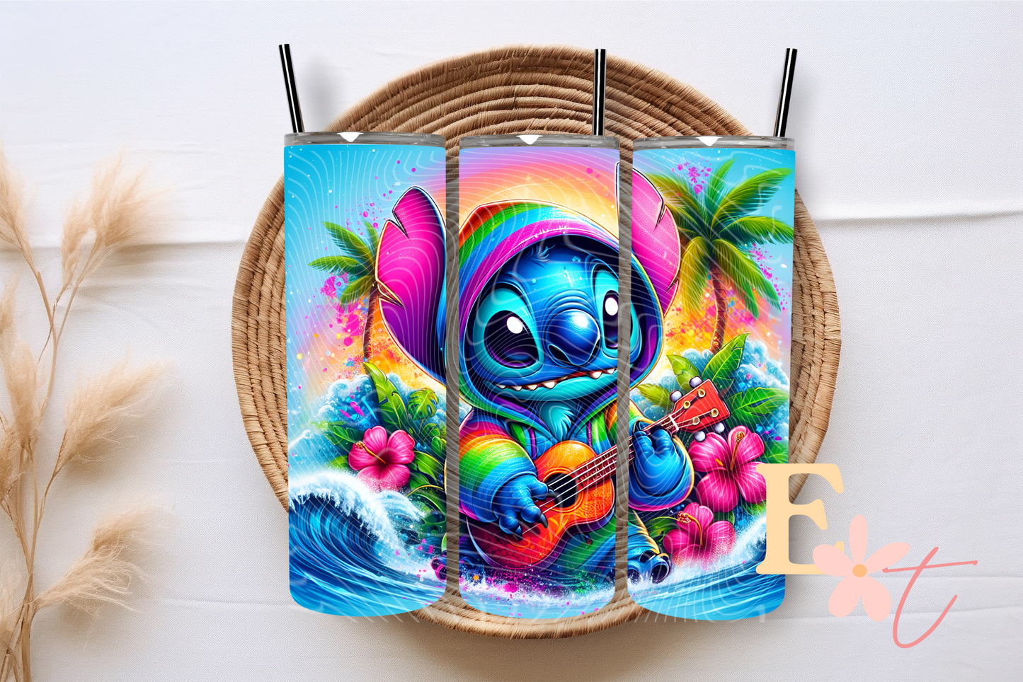 Blue Monster 20oz Tumbler Sublimation Wrap