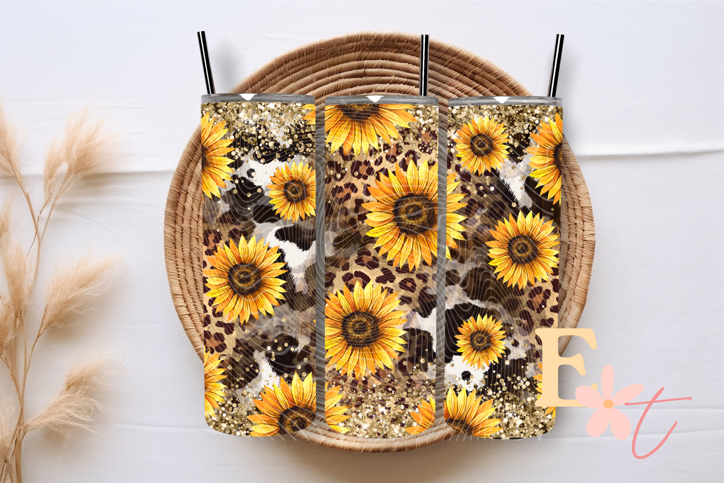 Sunflowers 20oz Tumbler Sublimation Wrap
