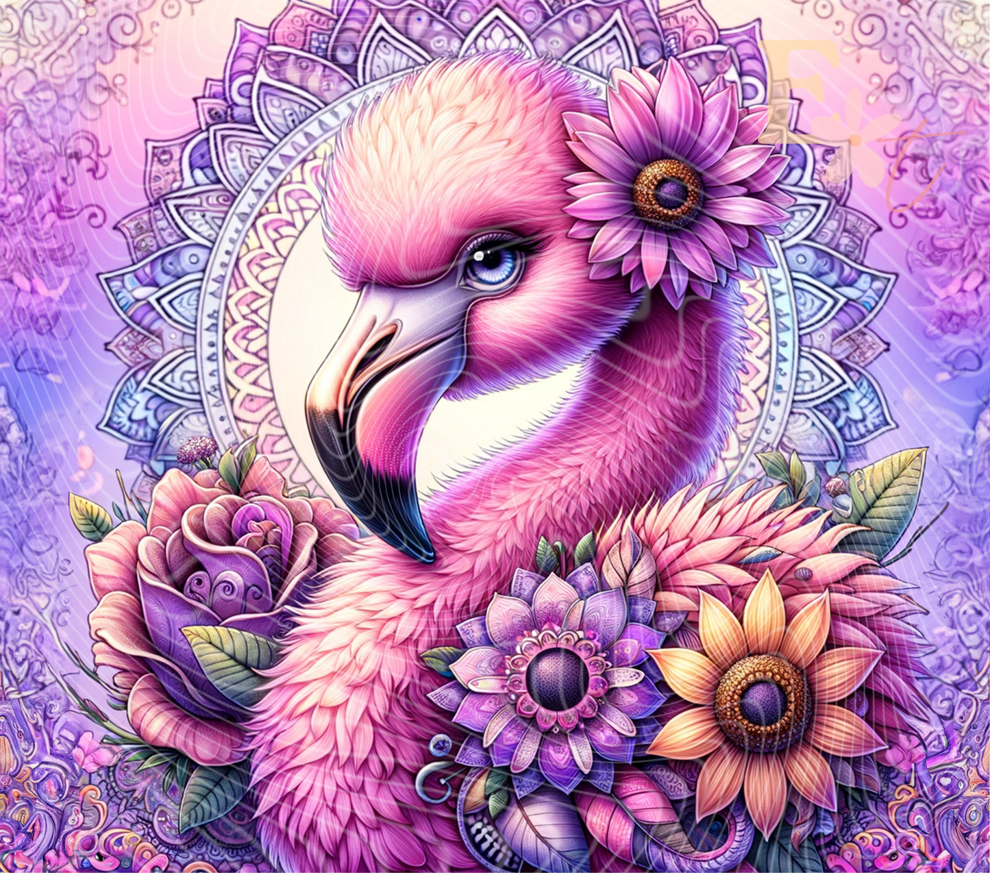 Flamingo 20oz Tumbler Sublimation Wrap