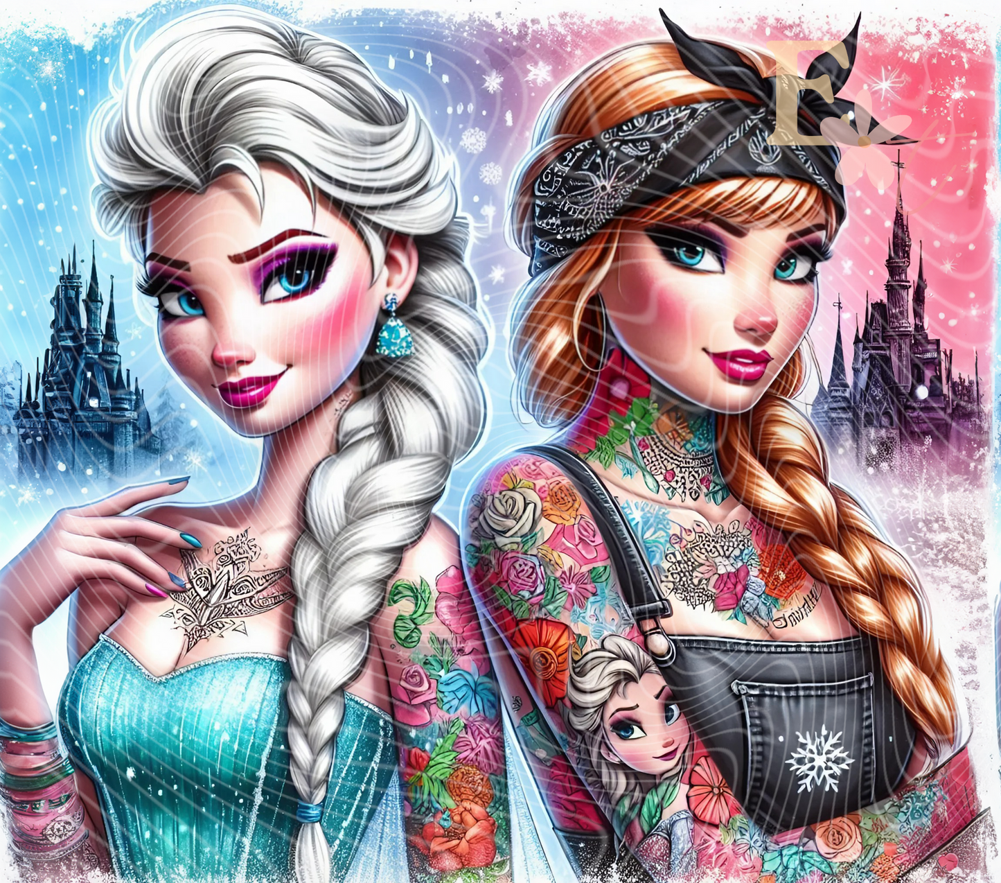 Rebal Sisters 20oz Tumbler Sublimation Wrap