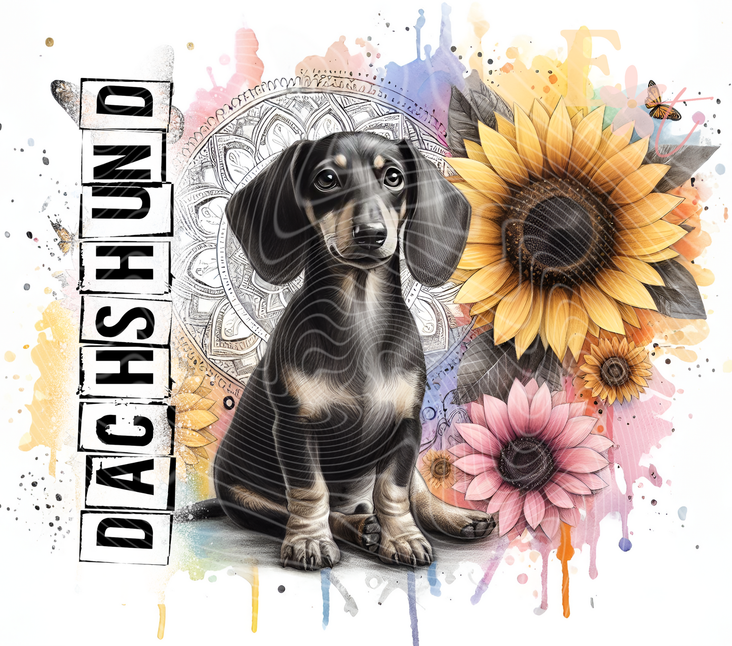 Dachshund 20oz Tumbler Sublimation Wrap