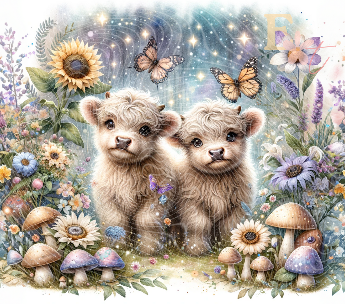 Baby Cows 20oz Tumbler Sublimation Wrap