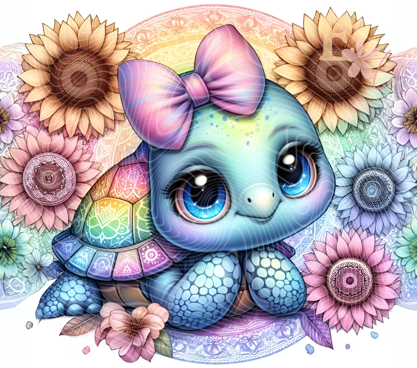 Baby Turtle 20oz Tumbler Sublimation Wrap