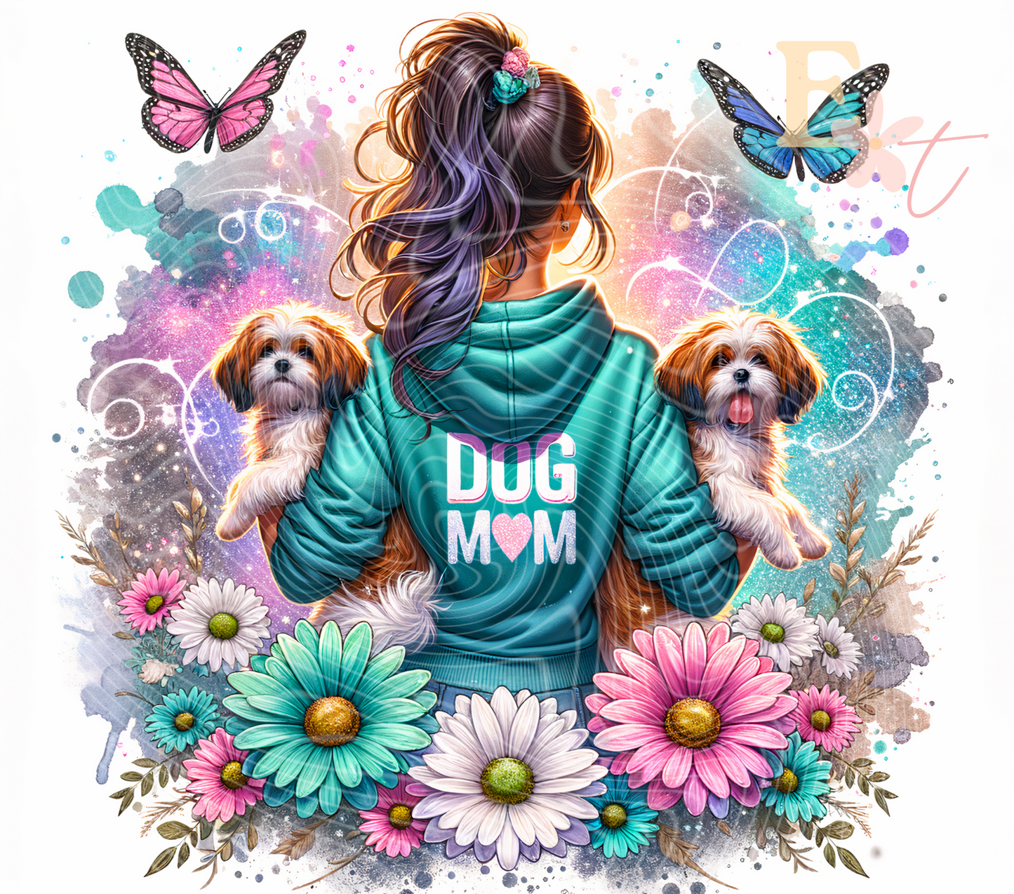 Dog Mom 20oz Tumbler Sublimation Wrap