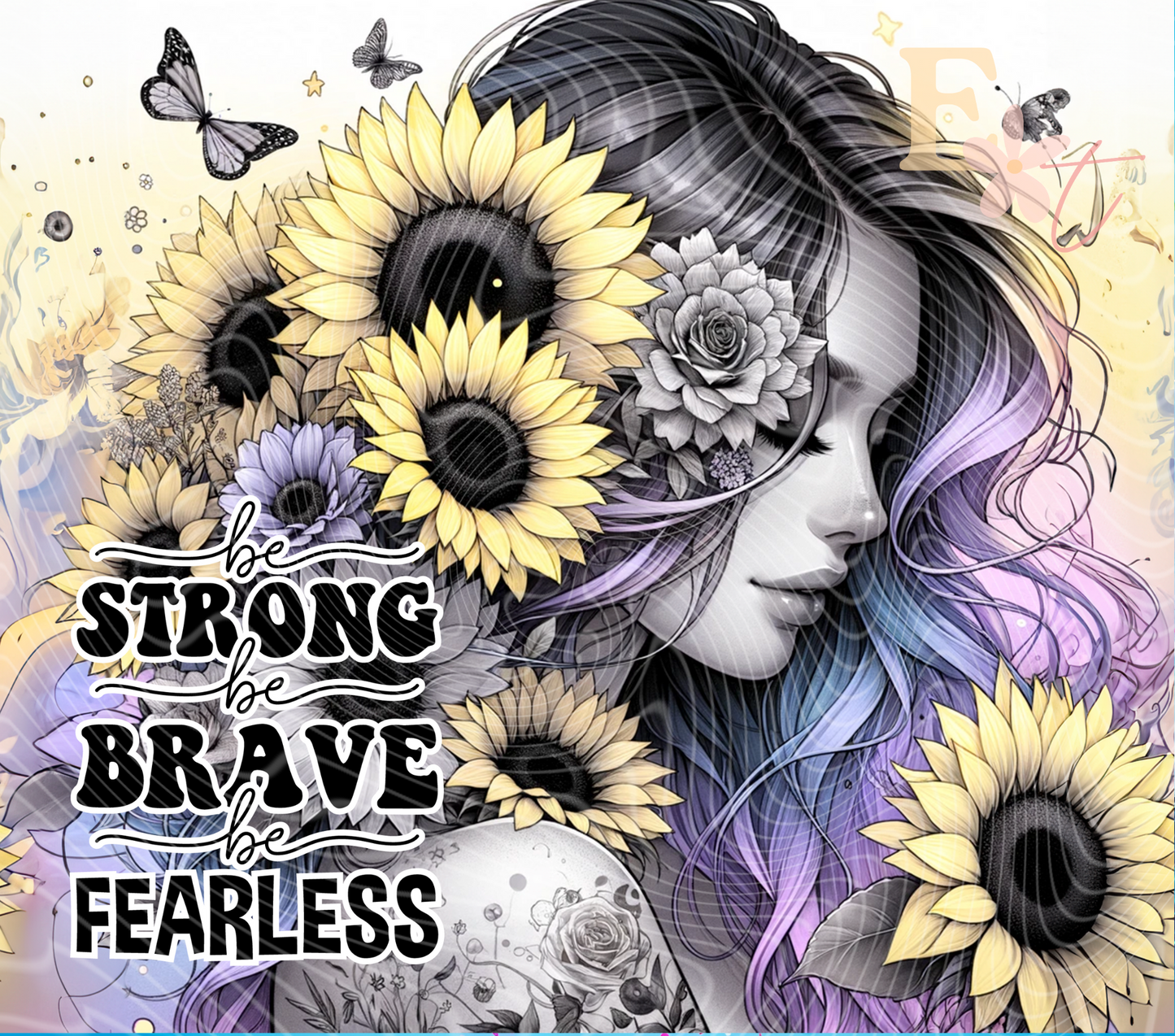 Strong & Brave 20oz Tumbler Sublimation Wrap