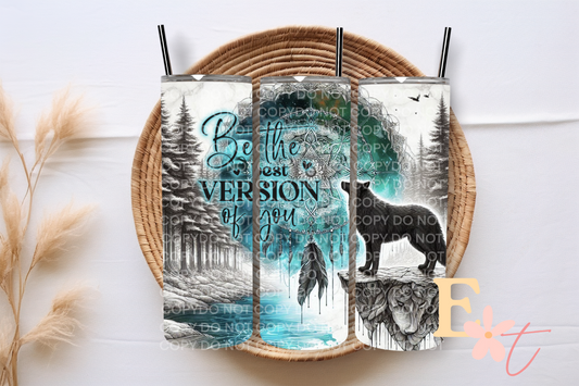 Lucky Tiger UV DTF wrap for 16oz Libbey glass