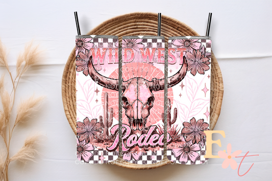 Cowgirl Boots UV DTF wrap for 16oz Libbey glass