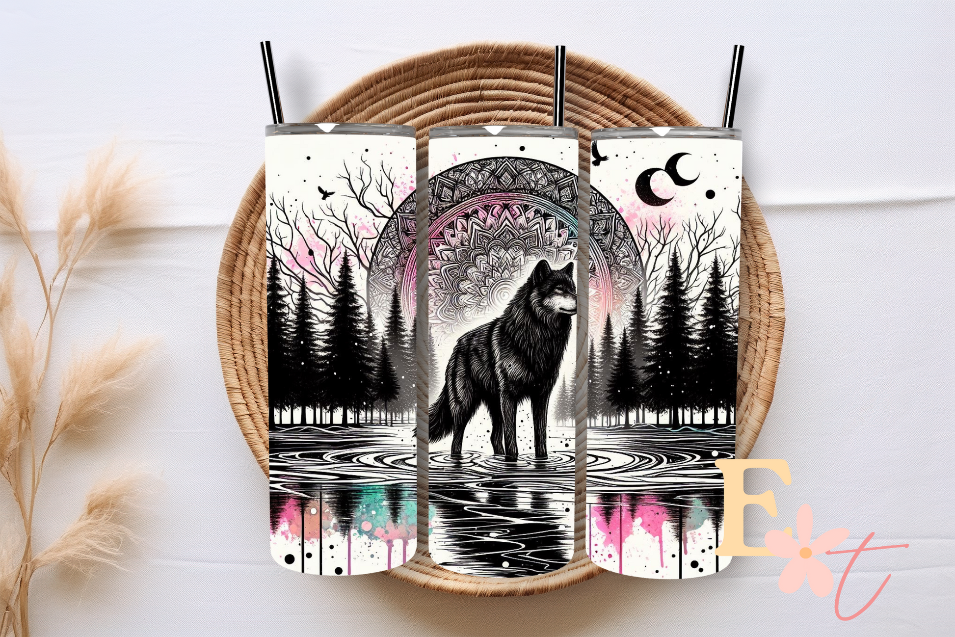 Stamp #6 UV DTF wrap for 16oz Libbey glass