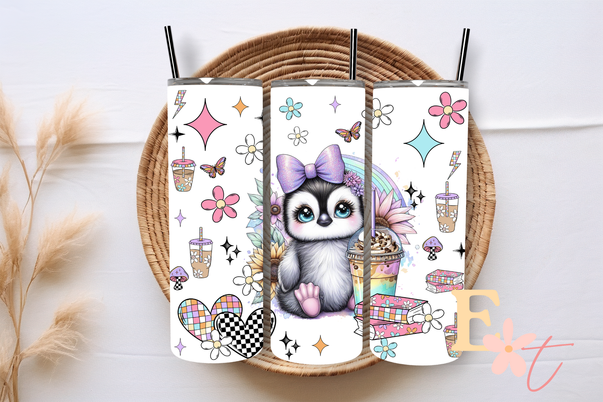 Duel Wolves 20oz Tumbler Sublimation Wrap UV DTF wrap for 16oz Libbey glass