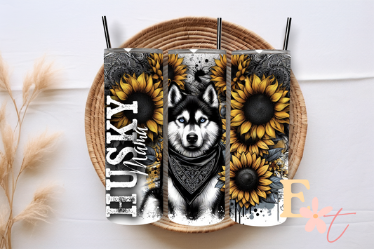 Flaming Mama 20oz Tumbler Sublimation Wrap UV DTF wrap for 16oz Libbey glass