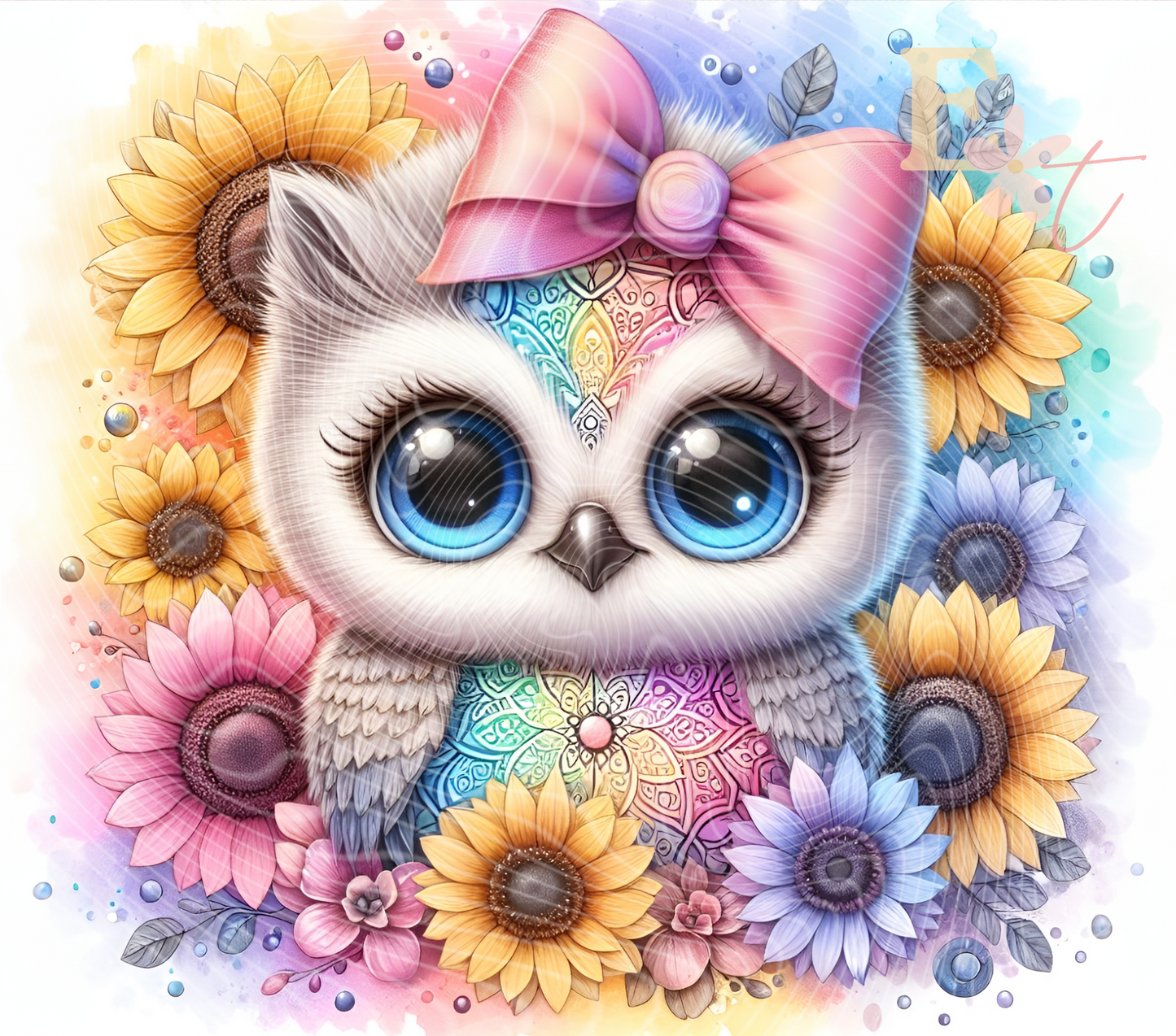 Baby Owl 20oz Tumbler Sublimation Wrap