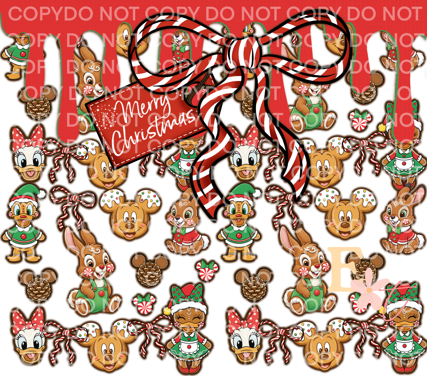 Merry Christmas 20oz Sublimation Wrap