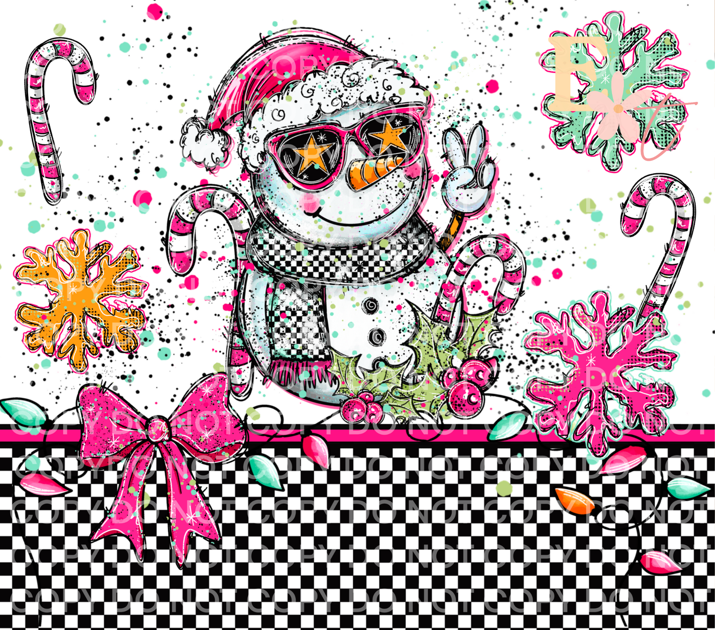 Snowman 20oz Sublimation Wrap