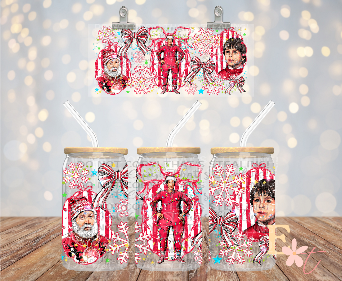 Kris Kringle 16oz UV DTF