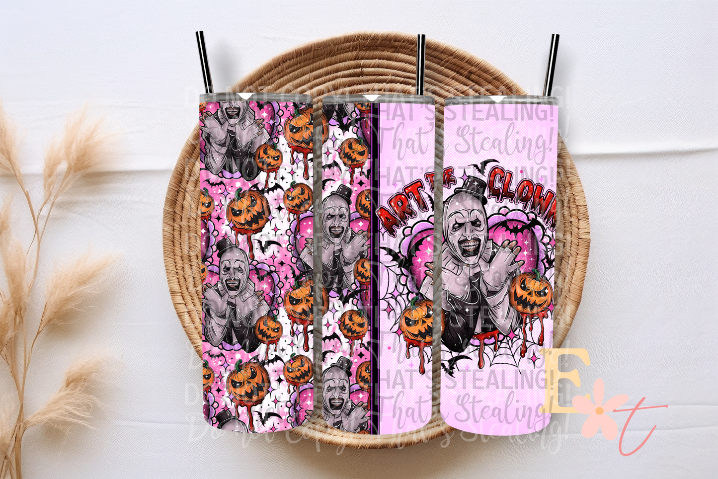 Art in Clown 20oz Tumbler Sublimation Wrap