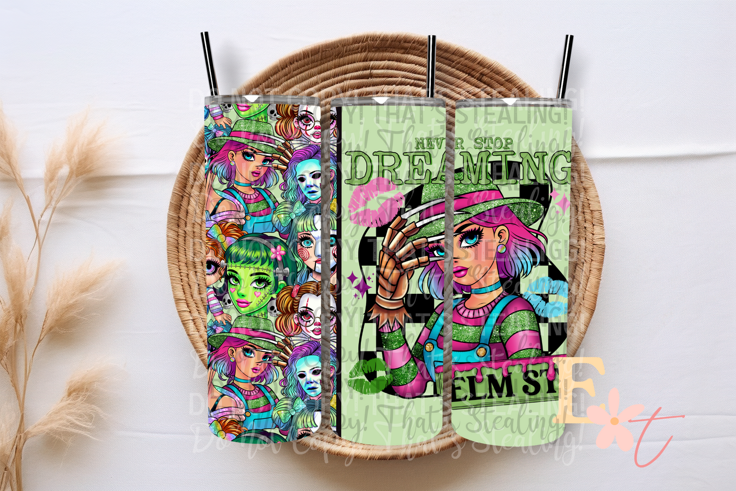 Horror Girlie Fred 20oz Tumbler Sublimation Wrap