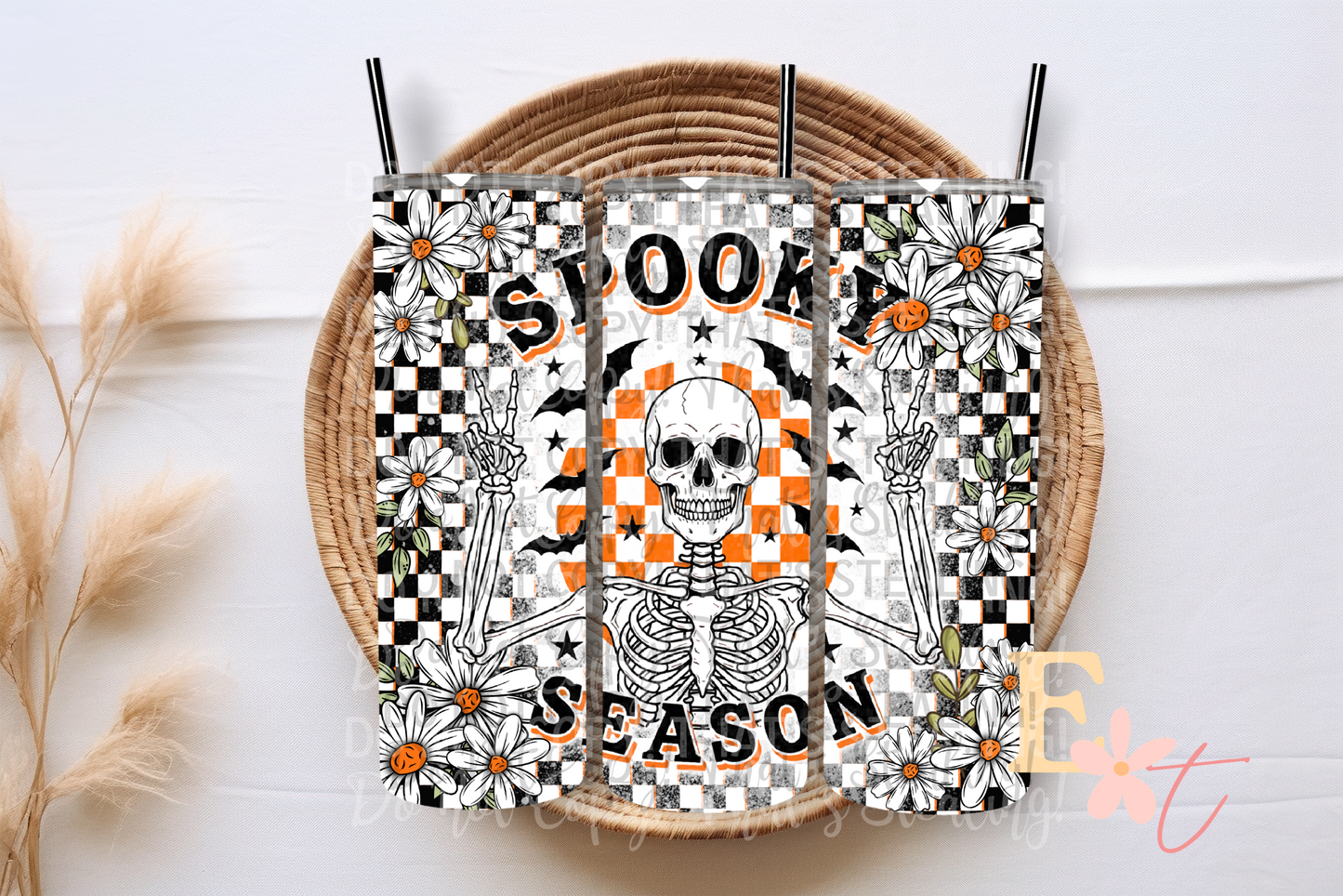 Spooky Season 20oz Tumbler Sublimation Wrap