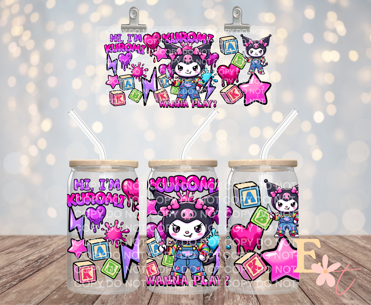 Wanna Play 16oz UV DTF Wrap