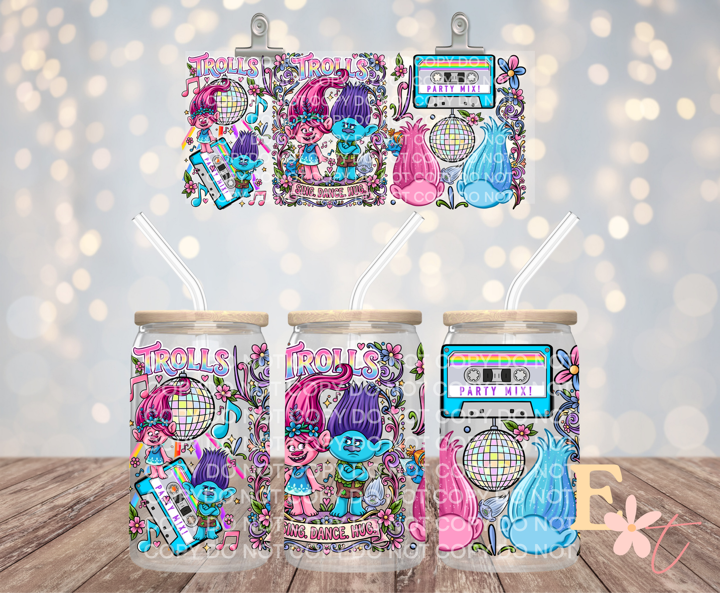 Sing Dance 16oz UV DTF Wrap