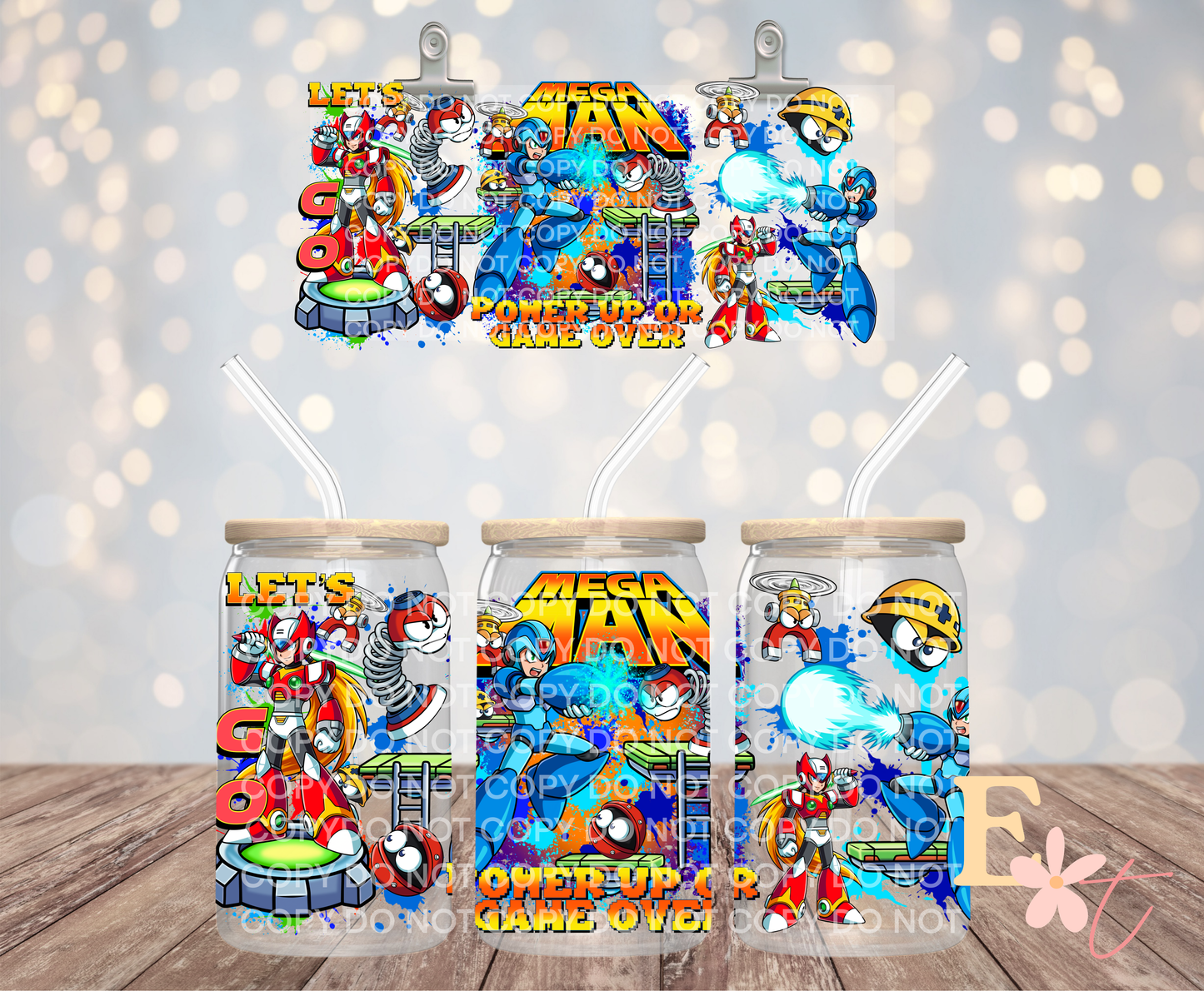 Power Up 16oz UV DTF Wrap