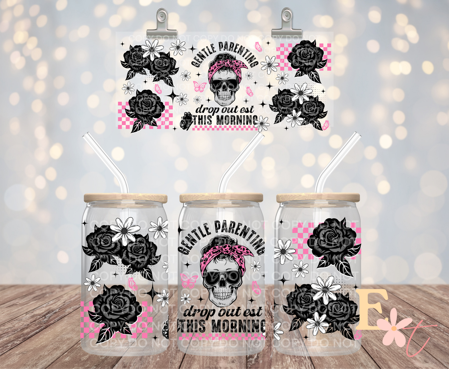 Gentle Parenting 16oz UV DTF Wrap