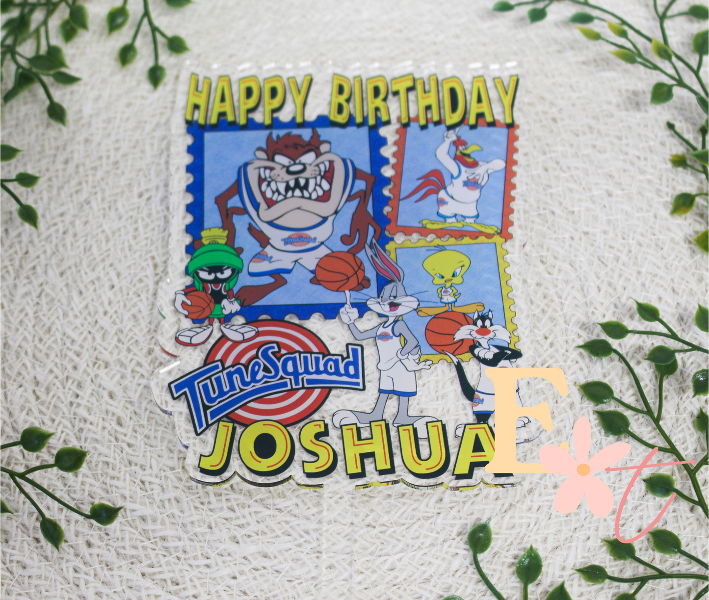 Tunes and Friends UV Printed Cake Topper