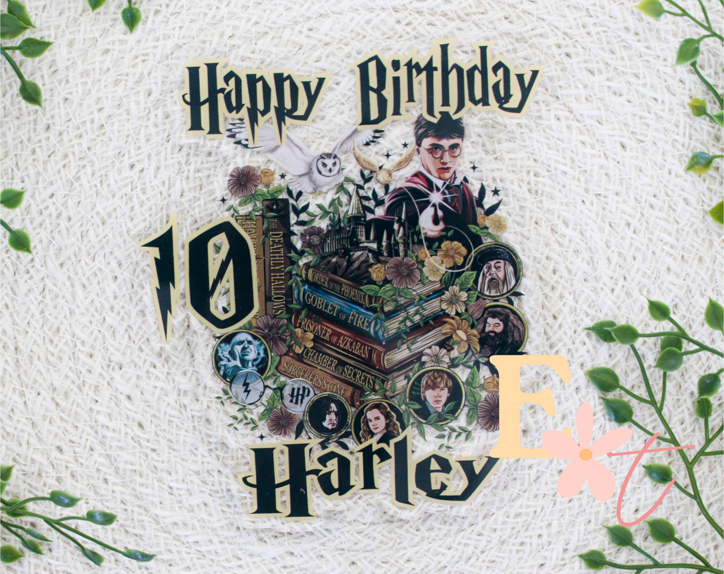 Wizard UV Printed Cake Topper