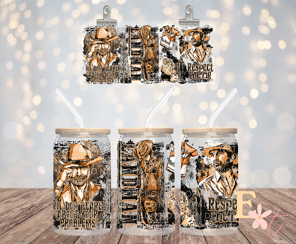 Respect The Rig 16oz UV DTF Wrap