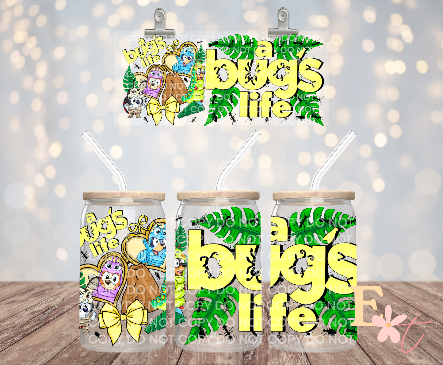 Bugs 16oz UV DTF Wrap