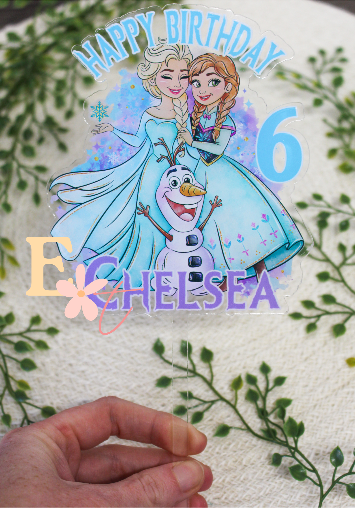 Ice Princess UV Printed Cake Topper