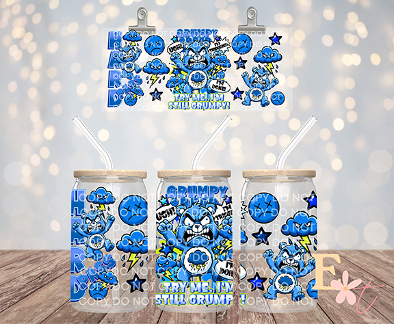 Grumpy 16oz UV DTF Wrap