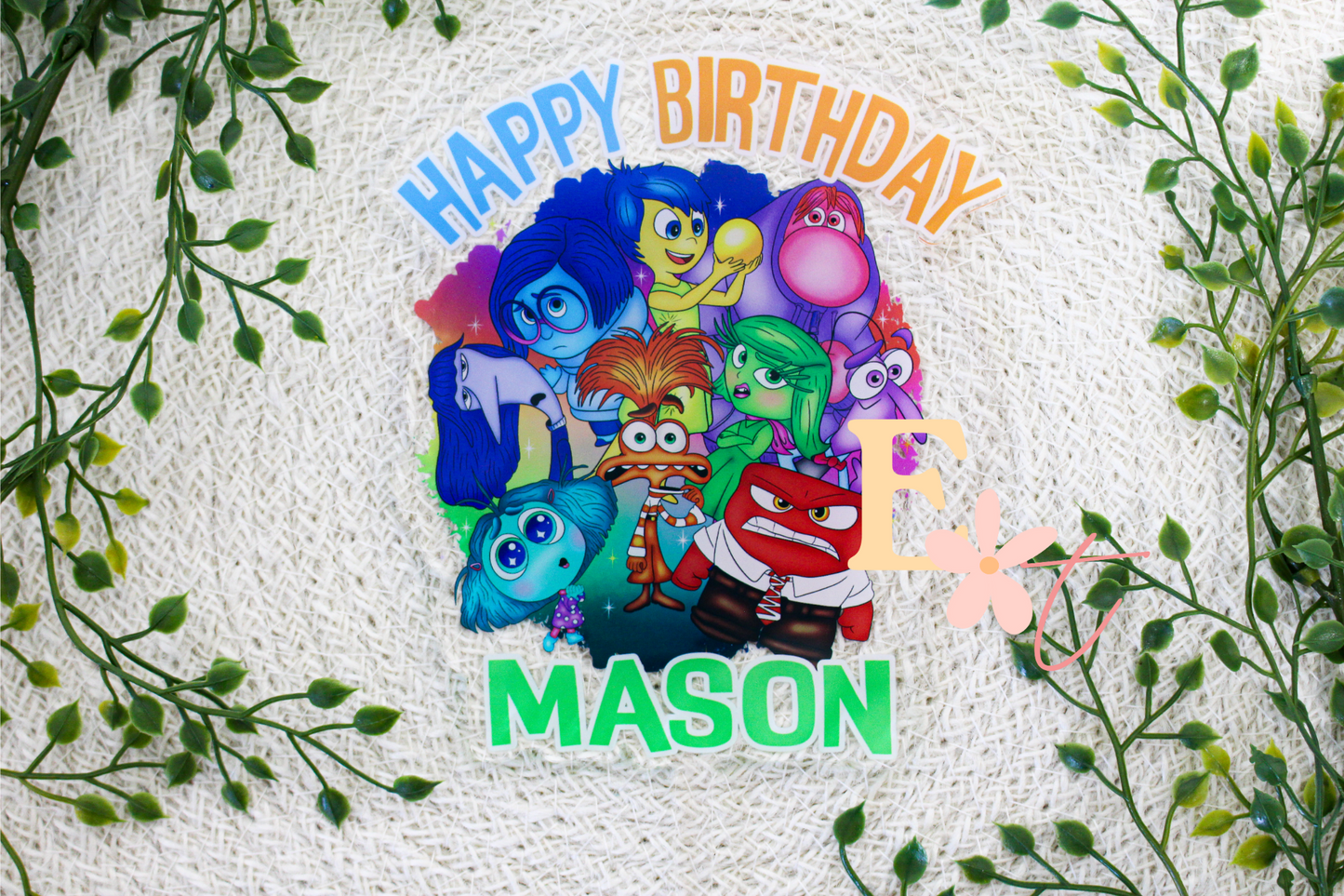 Emotions UV Printed Cake Topper