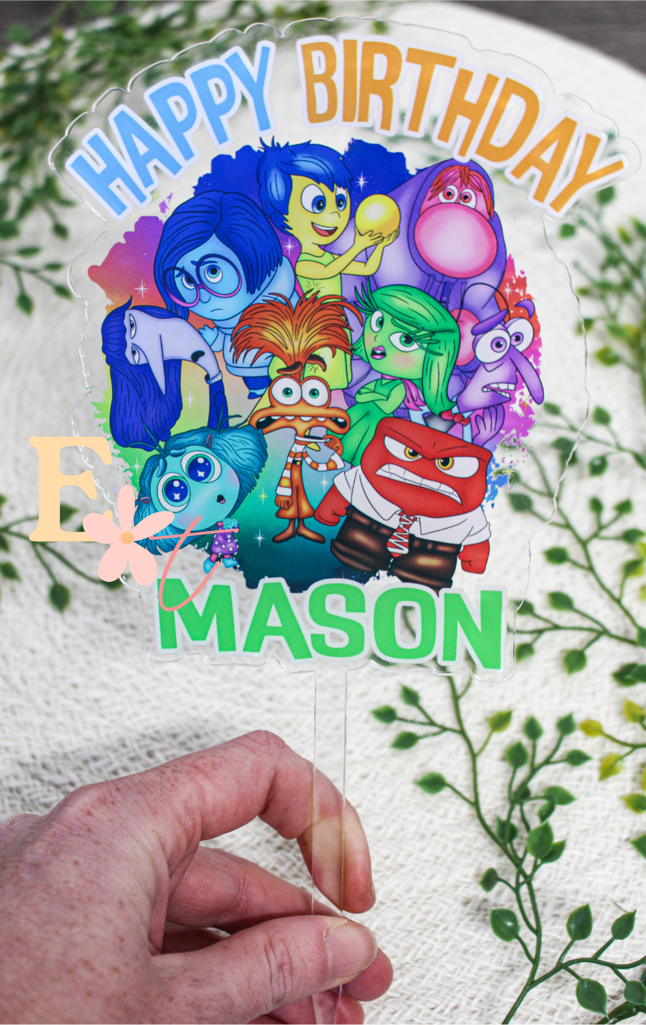 Emotions UV Printed Cake Topper