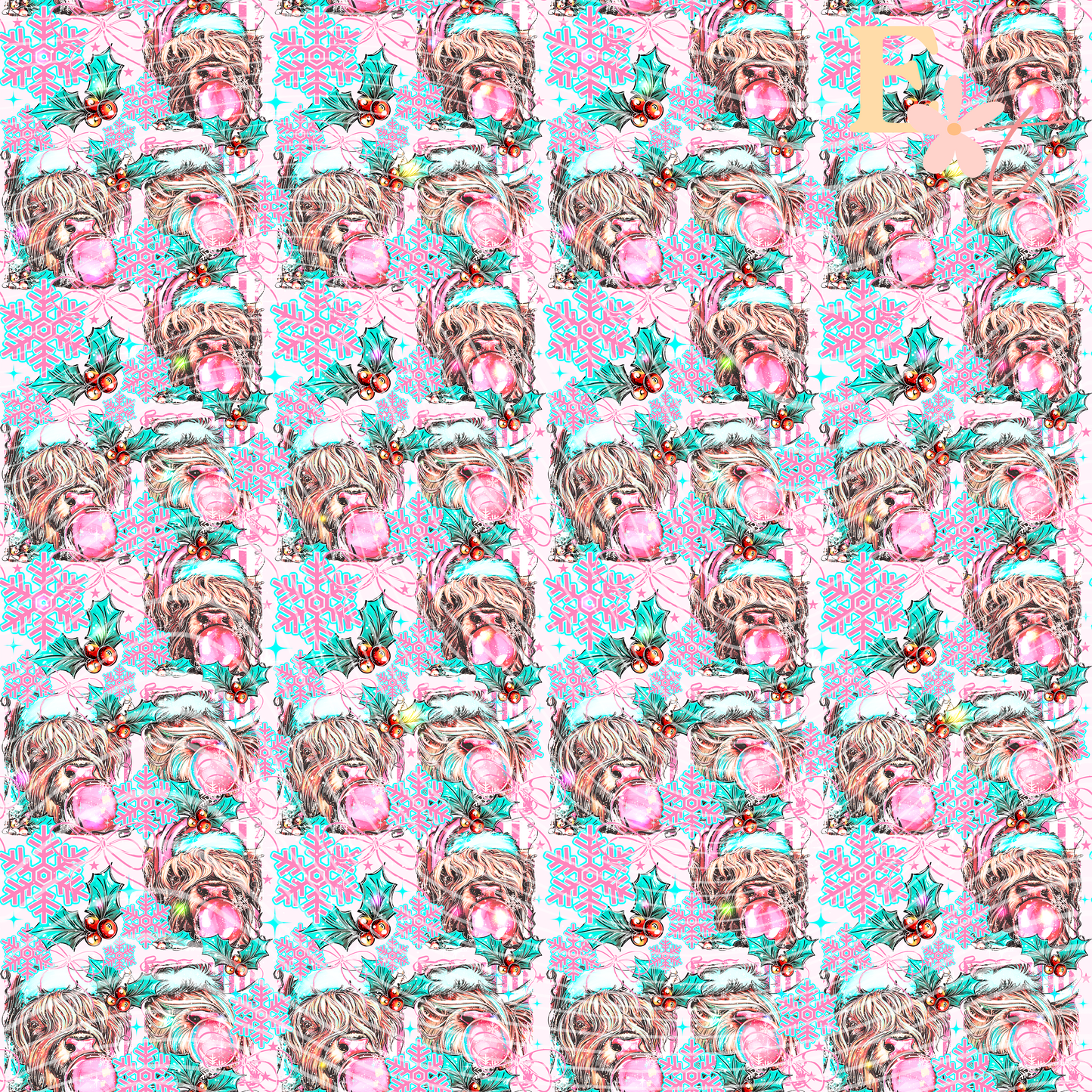 Cow Seamless Pattern